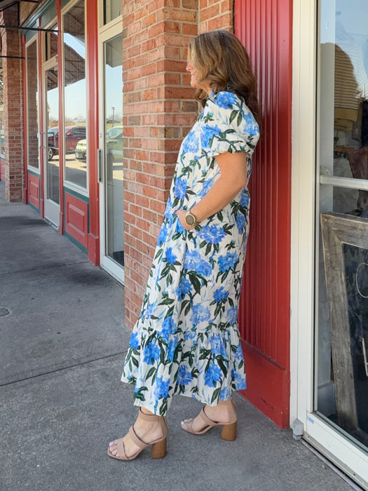 ROYAL TEA FLORAL DRESS