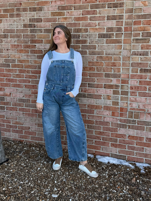 BARREL LEG OVERALLS