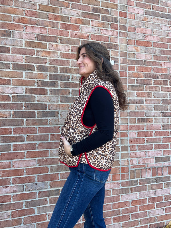 LEOPARD PRINT VEST
