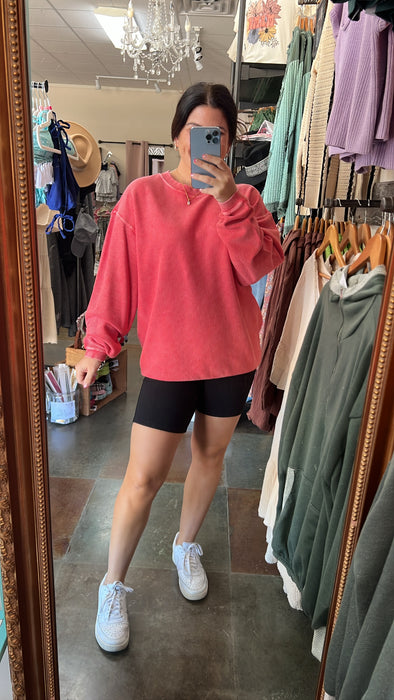 CORDED PULLOVER- 2 COLORS