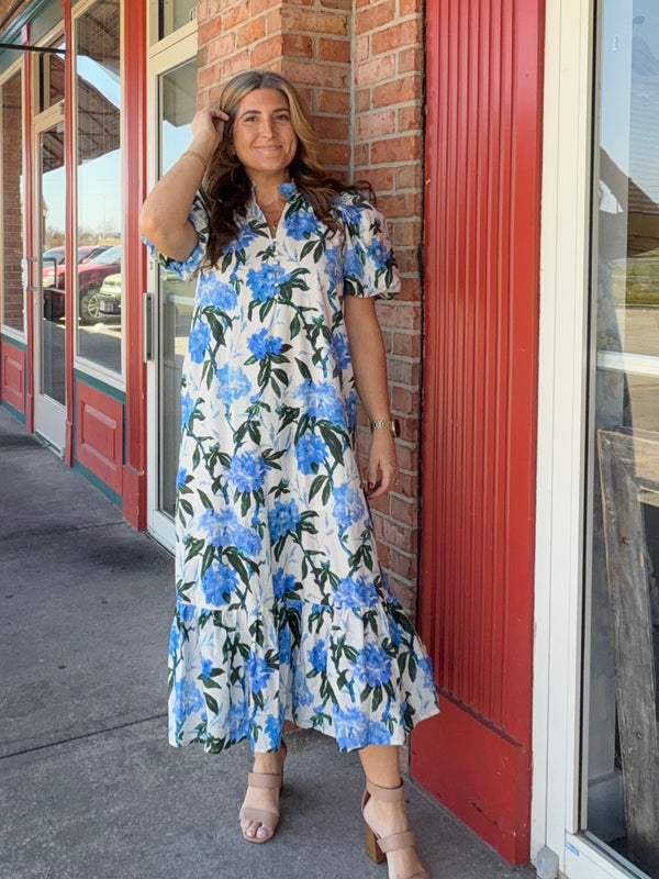 ROYAL TEA FLORAL DRESS