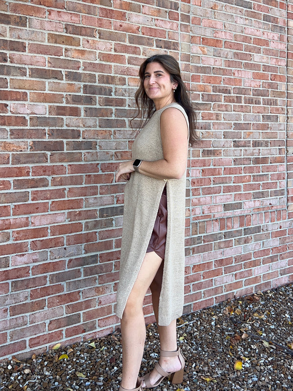 LONGLINE SWEATER- 2 COLORS