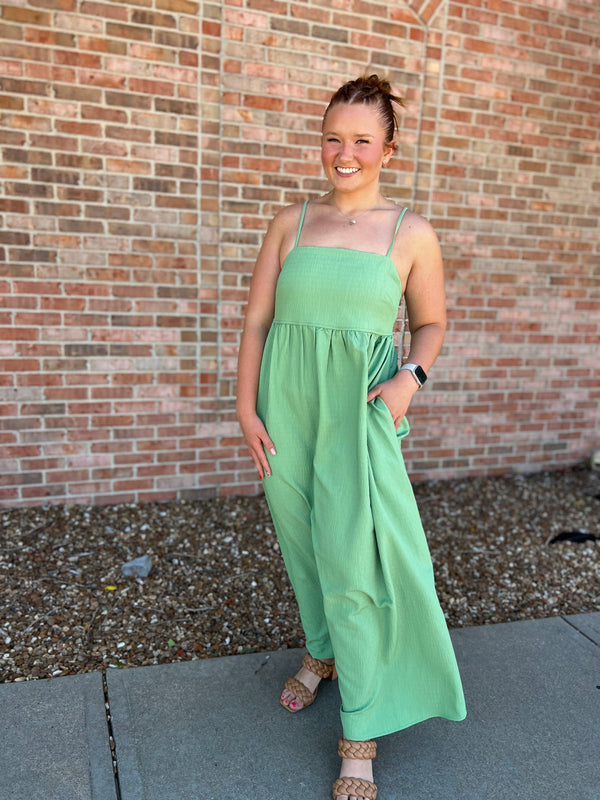 SPAGETTI STRAP MAXI DRESS