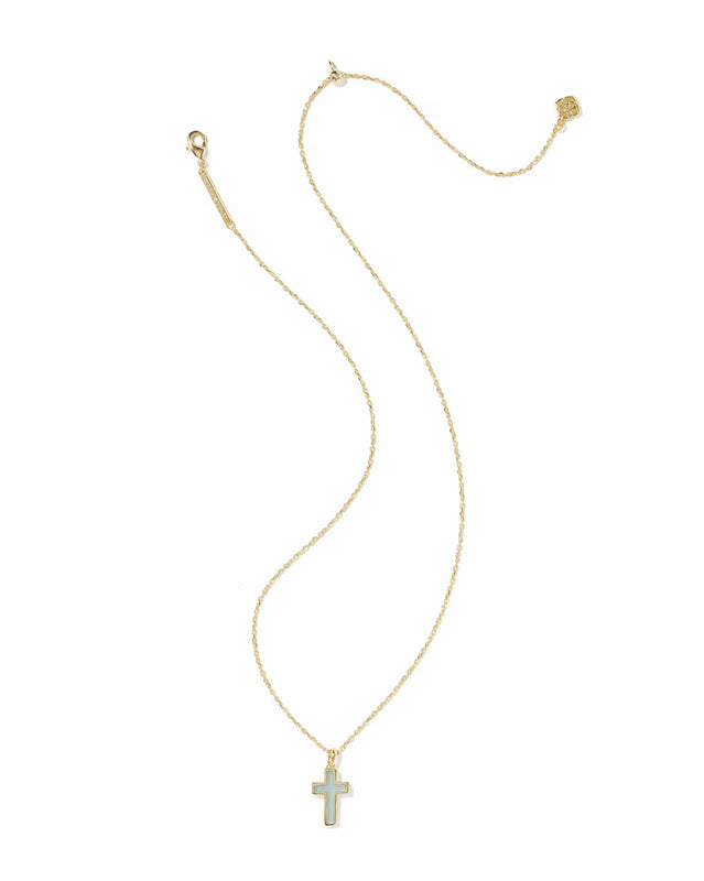 KENDRA SCOTT CROSS PENDANT NECKLACE