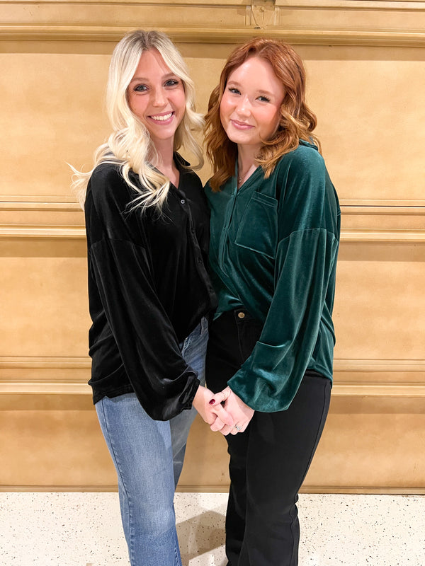 WINTERTIME BUTTON UP- 2 COLORS
