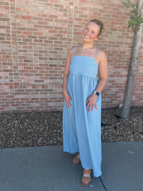 SPAGETTI STRAP MAXI DRESS