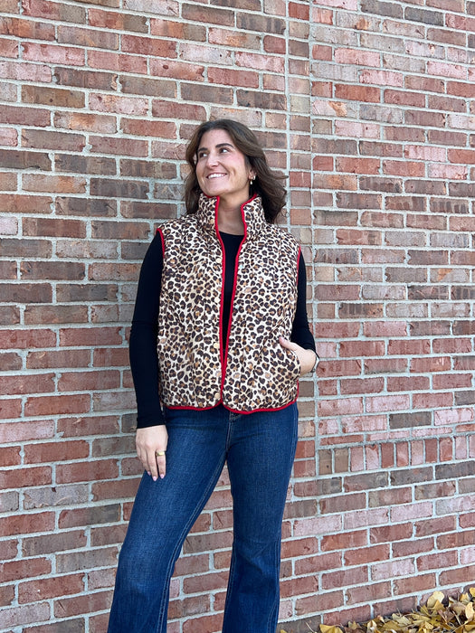 LEOPARD PRINT VEST