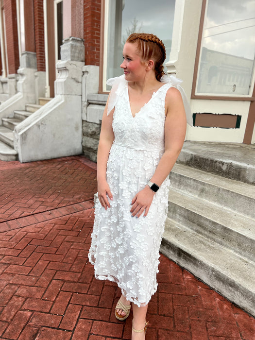 TIED THE KNOT WHITE DRESS