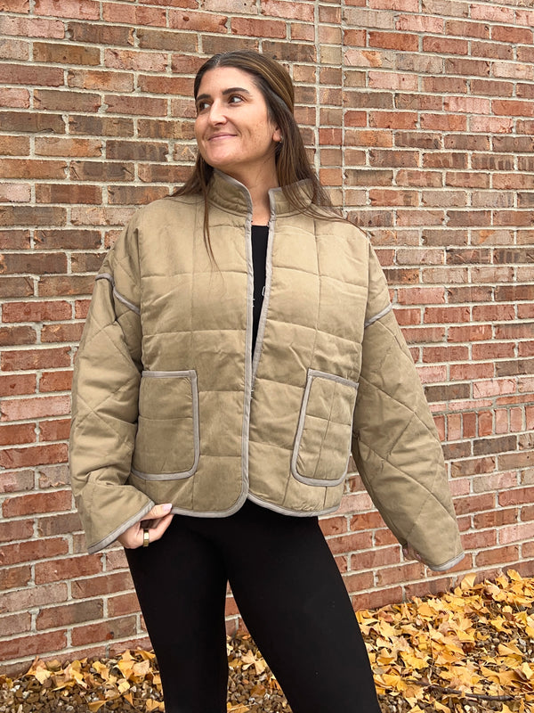 DOORBUSTER QUILTED JACKET- 3 COLORS