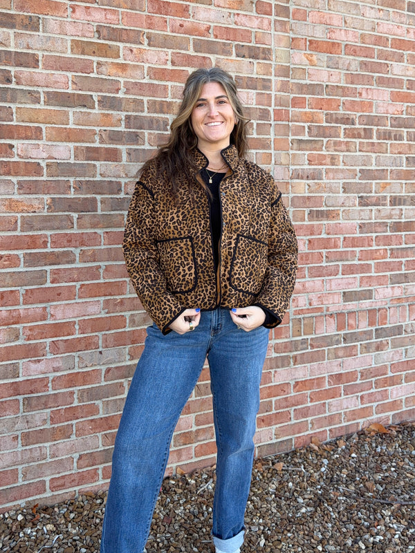 LEOPARD PRINT JACKET
