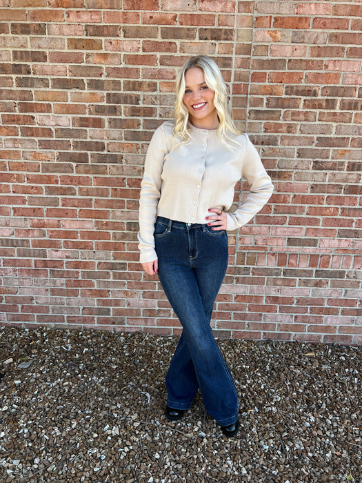 BABY BUTTON UP CARDIGAN- 4 COLORS