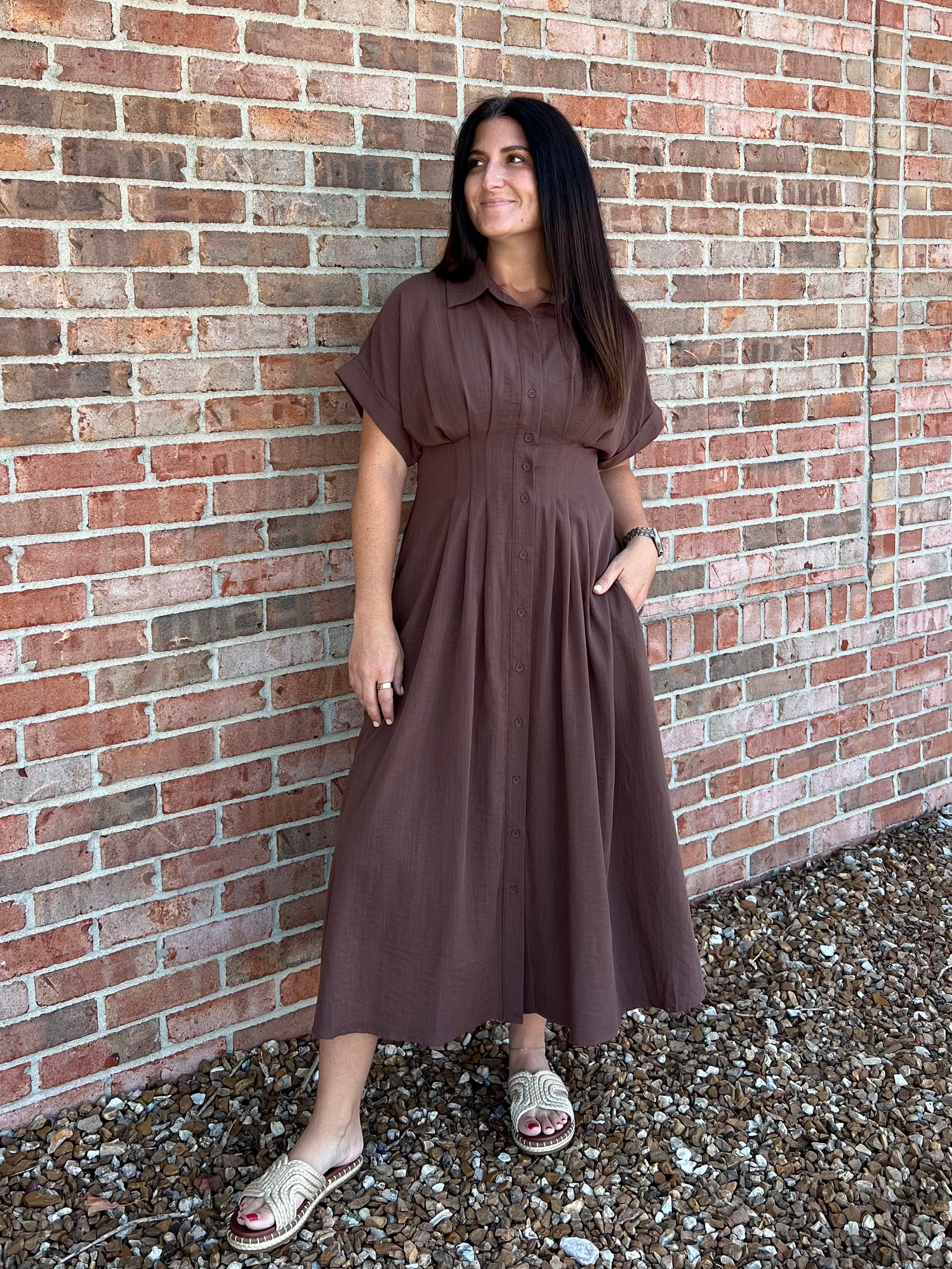 ESPRESSO MIDI DRESS Crave Boutique ESPRESSO MIDI DRESS Crave Boutique