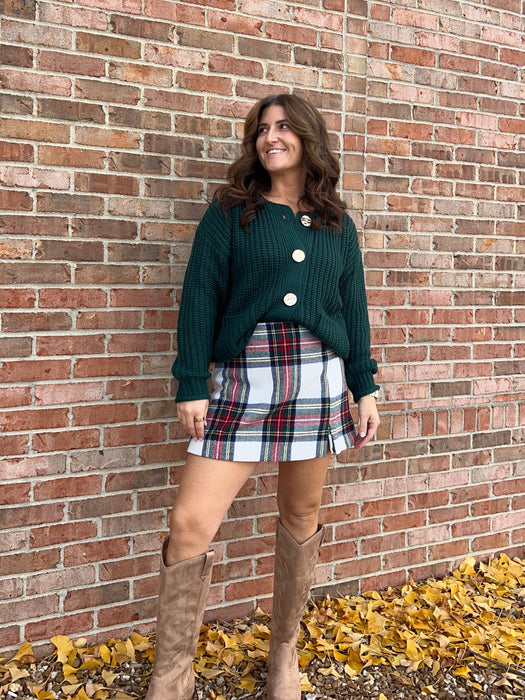 GOLD BUTTON CARDIGAN- 3 COLORS