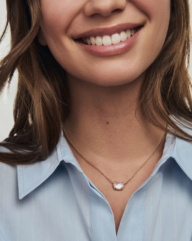 KENDRA SCOTT: DAPHNE FRAME PENDANT NECKLACE