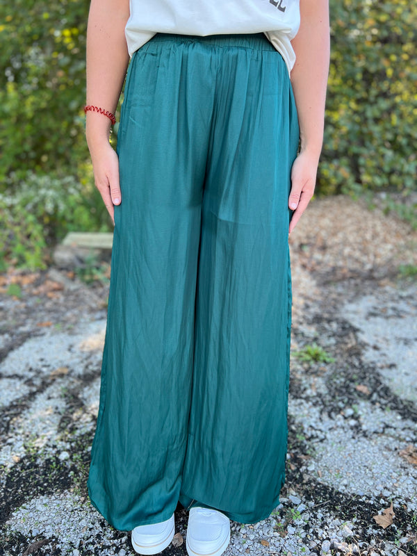 Pistachio Wide Leg and High Rise Pants for Women, Light Green Palazzo Pants  for Women, Office Pants Women, Elegant and Classy Pants Women - Etsy