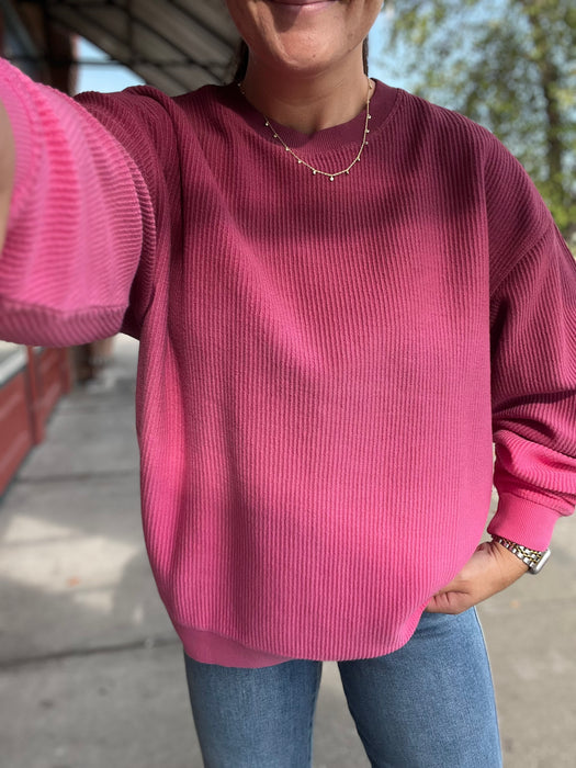 CORDED PULLOVER- 4 COLORS