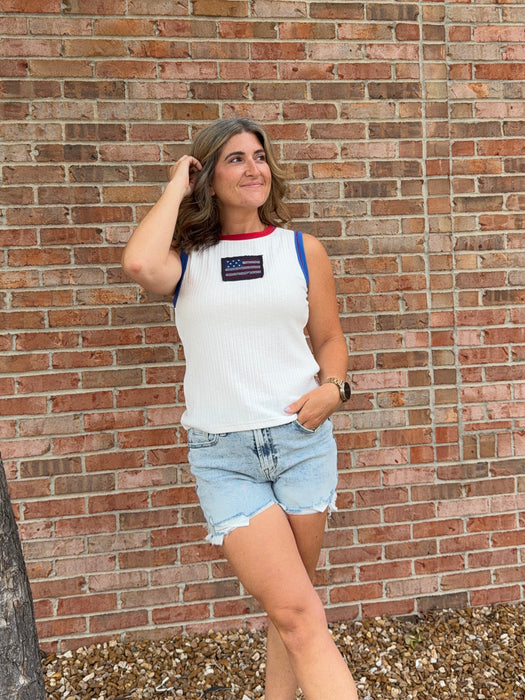 FLAG PATCH TANK TOP