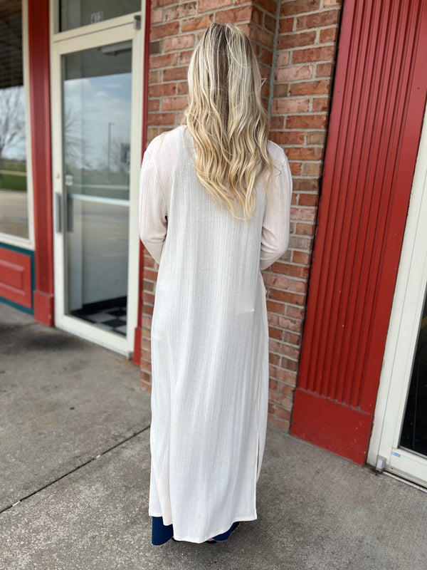 LONGLINE POCKET CARDIGAN