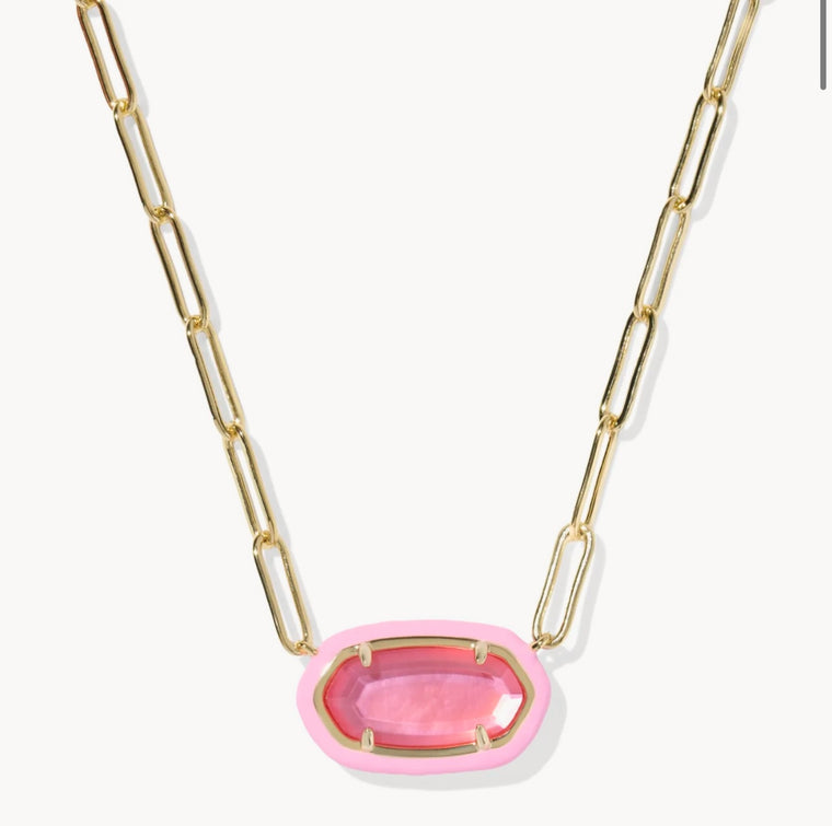 KENDRA SCOTT: ELISA PAPERCLIP NECKLACE