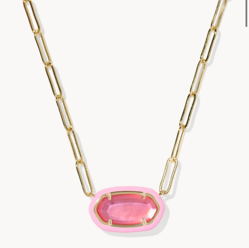 KENDRA SCOTT: ELISA PAPERCLIP NECKLACE