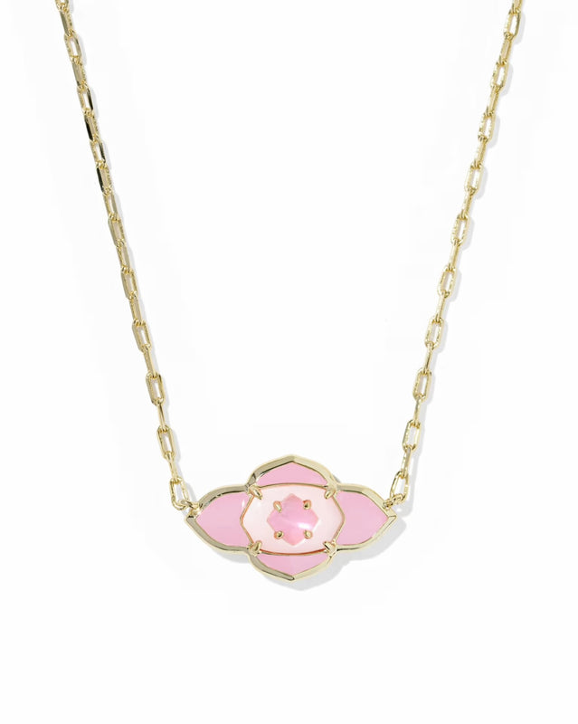 KENDRA SCOTT: ABBIE MEDALLION PENDANT NECKLACE- 5 COLORS