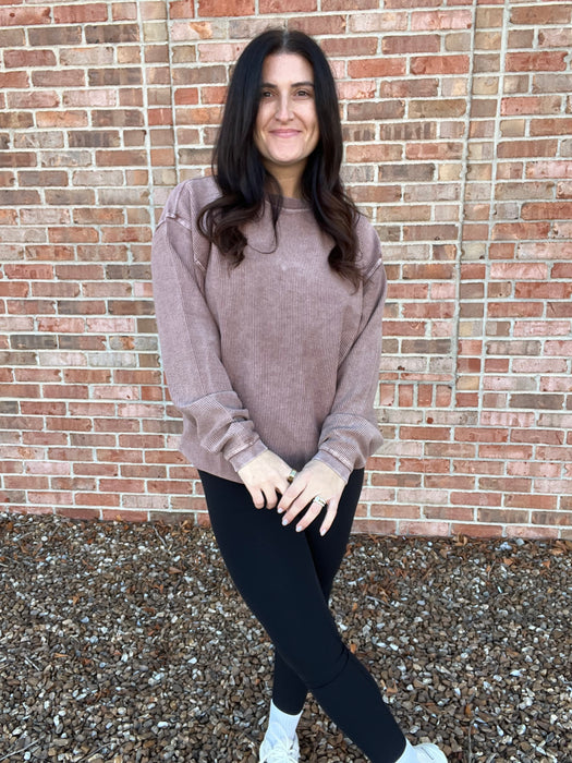 CORDED PULLOVER- 6 COLORS