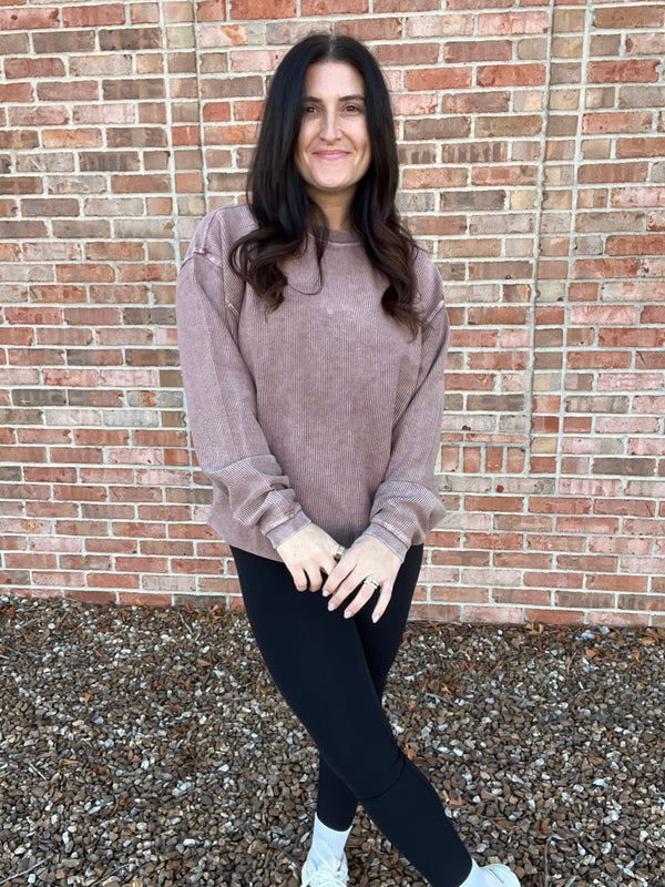 CORDED PULLOVER- 6 COLORS
