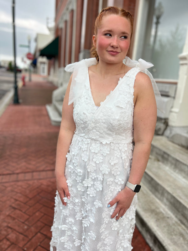 TIED THE KNOT WHITE DRESS