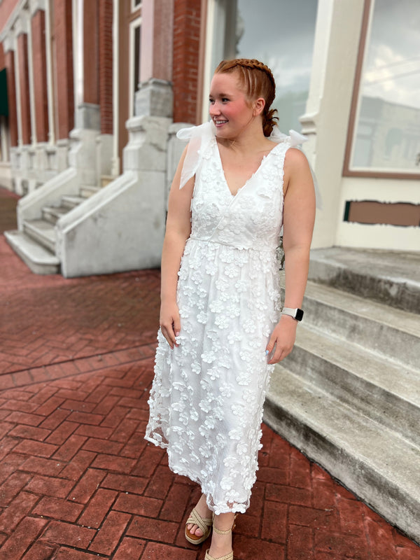 TIED THE KNOT WHITE DRESS