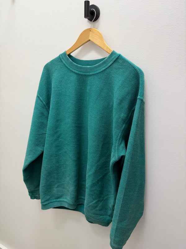 CORDED CREW PULLOVER- 6 COLORS
