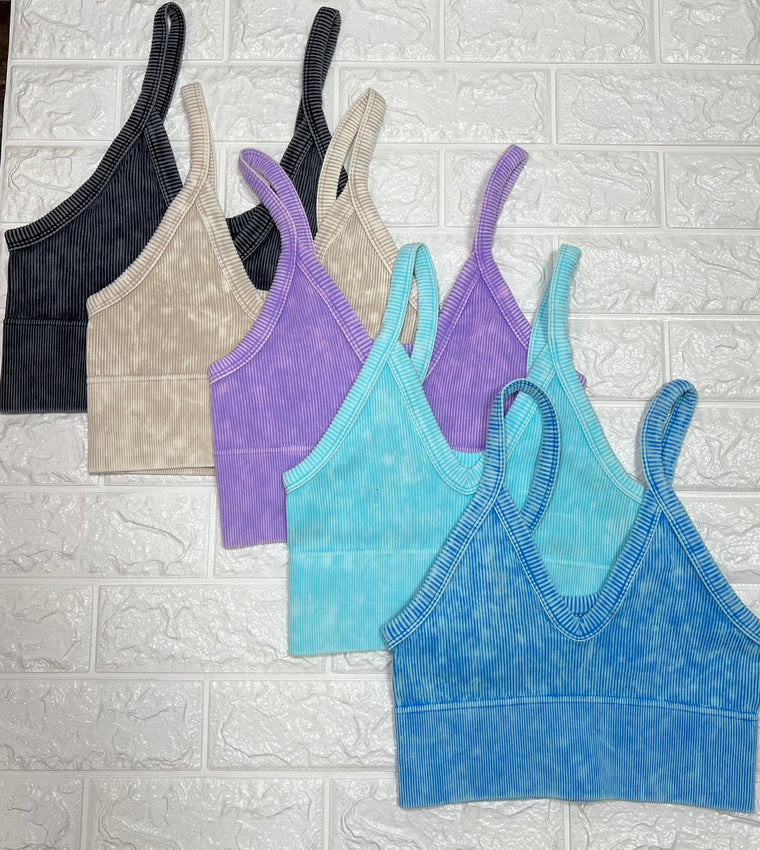 THIN STRAP BRALETTE- 5 COLORS