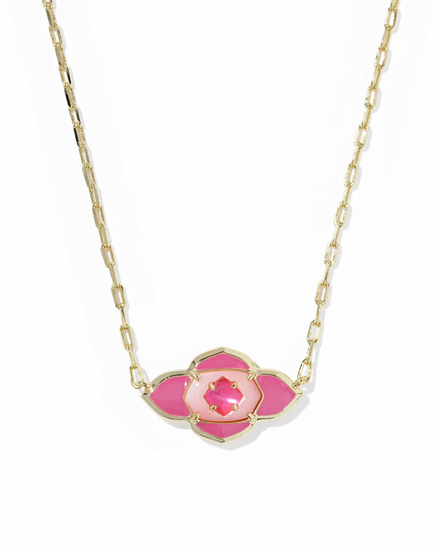 KENDRA SCOTT: ABBIE MEDALLION PENDANT NECKLACE- 5 COLORS