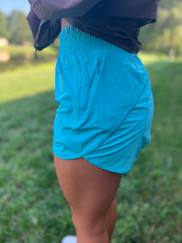 EXERCISE SHORTS WITH LINING- 2 COLORS