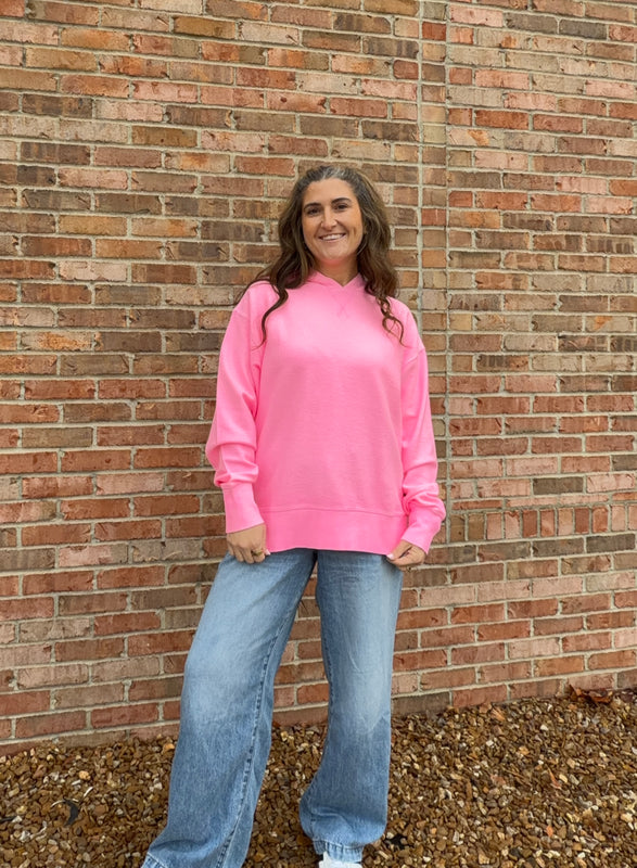 ELASTIC WAIST BAGGY JEANS