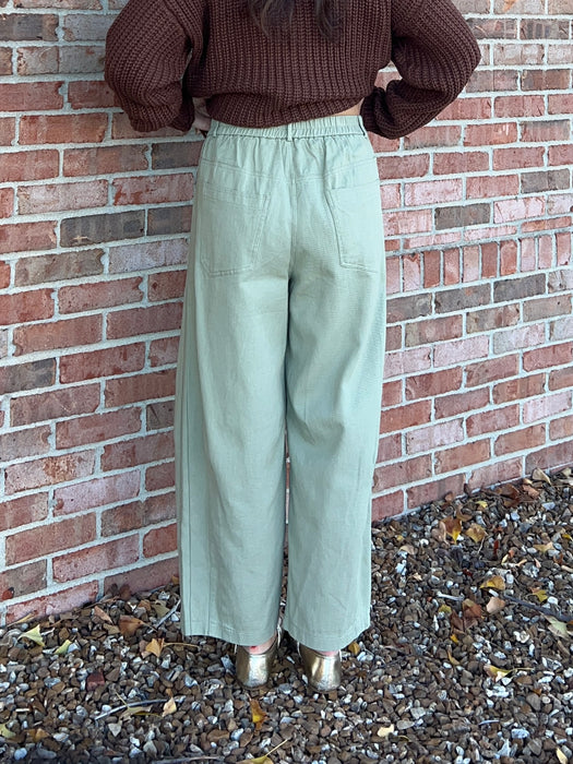 WIDE LEG DENIM PANTS- 2 COLORS