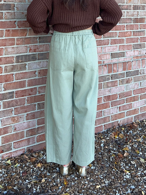 WIDE LEG DENIM PANTS- 2 COLORS