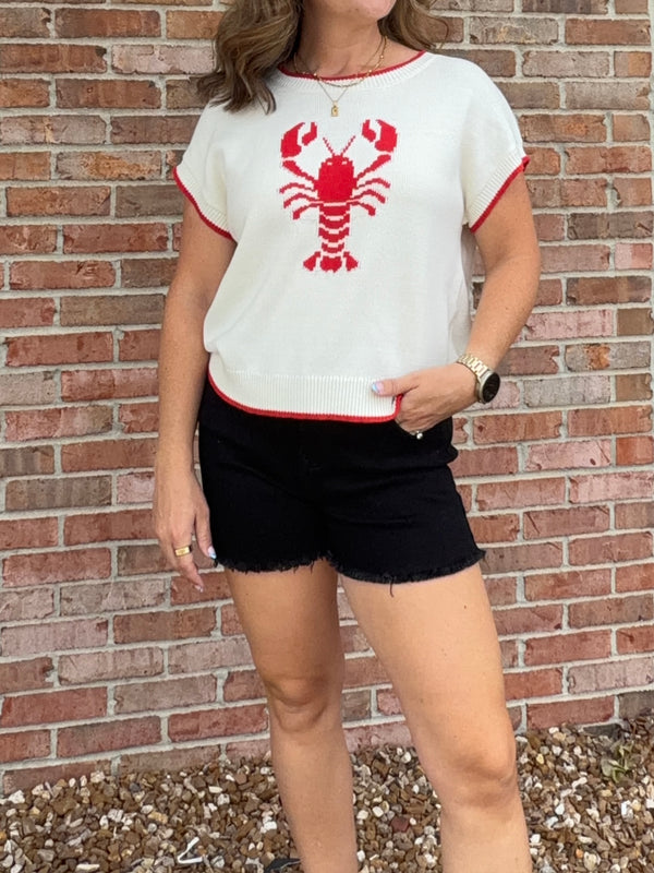 LOBSTER MOTIF SWEATER