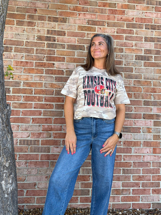 KANSAS CITY CAMO FOOTBALL TEE