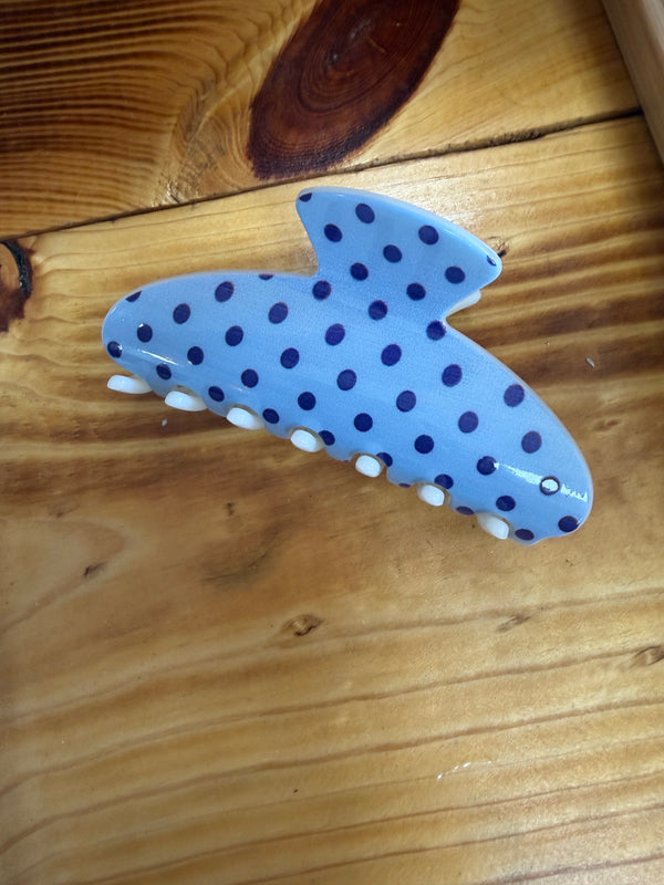 POLKA DOT CLAW CLIP- 4 COLORS