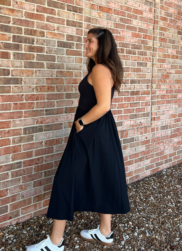 BREEZE EASE RIBBED TANK DRESS