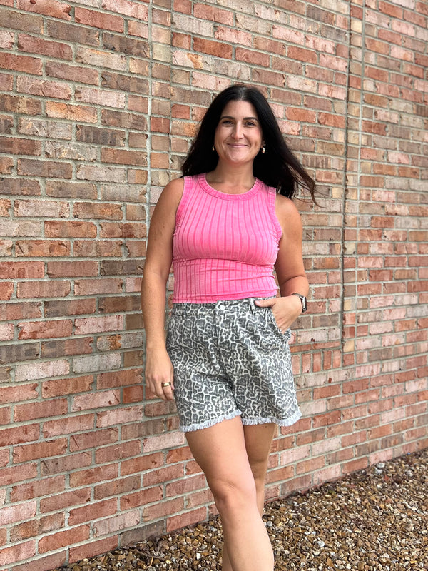 LEOPARD PRINT SHORTS