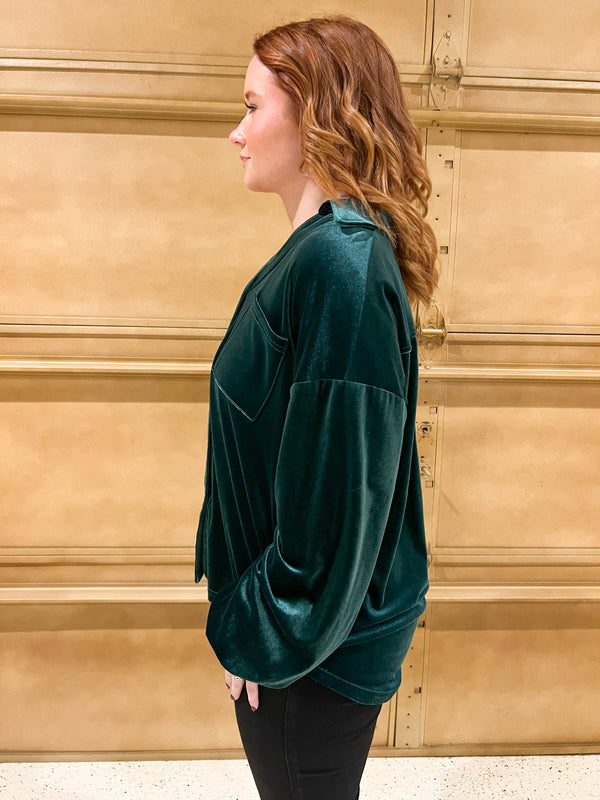 WINTERTIME BUTTON UP- 2 COLORS