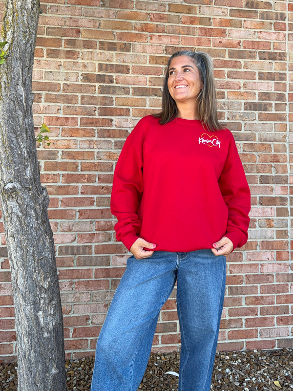 SCRIPT KANSAS CITY COLLAGE SWEATSHIRT
