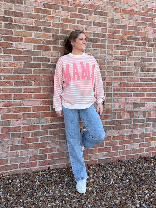 MAMA WAFFLE KNIT TOP- 2 COLORS