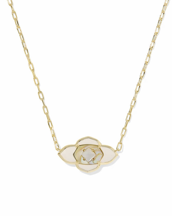 KENDRA SCOTT: ABBIE MEDALLION PENDANT NECKLACE- 5 COLORS