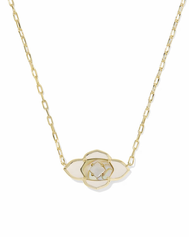 KENDRA SCOTT: ABBIE MEDALLION PENDANT NECKLACE- 5 COLORS