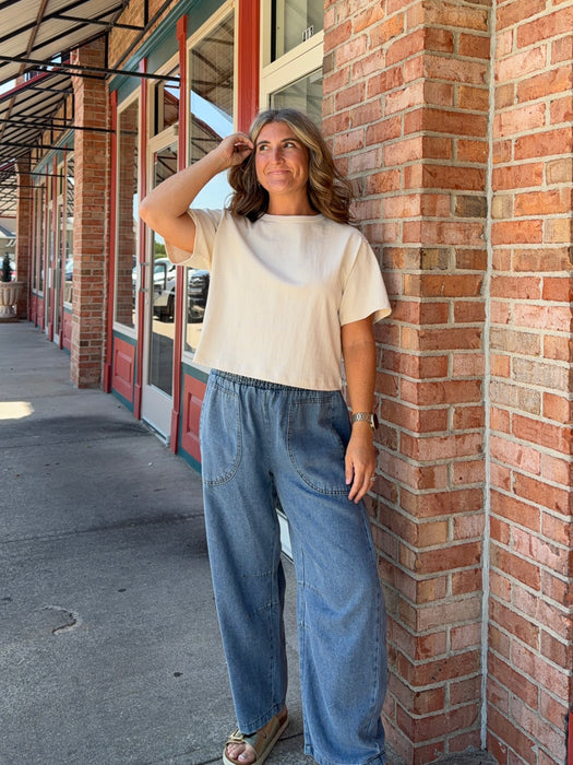 LINEN ESSENTIAL TEE