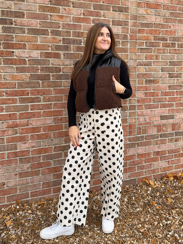 TWO TONE PUFF VEST- 2 COLORS