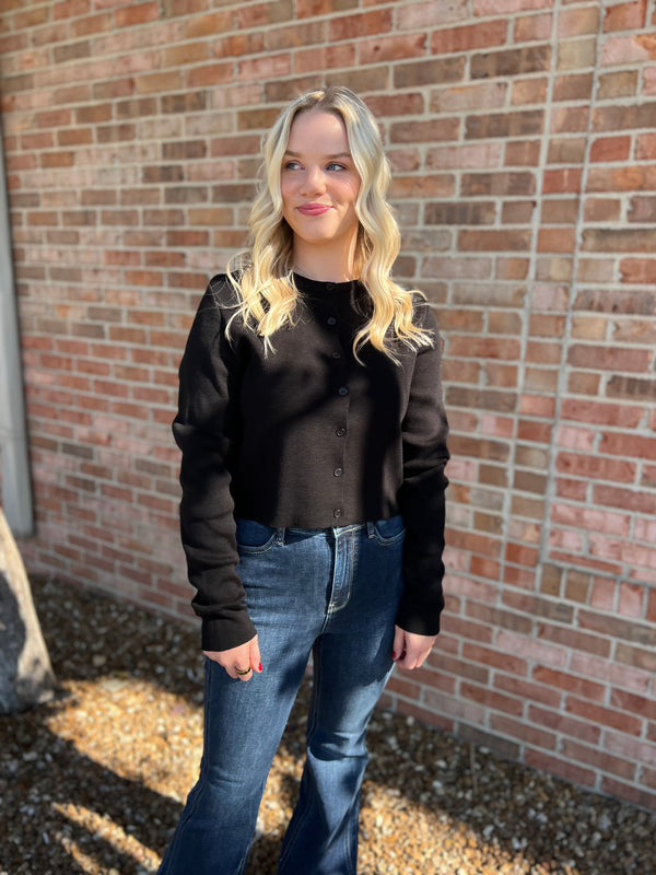 BABY BUTTON UP CARDIGAN- 4 COLORS