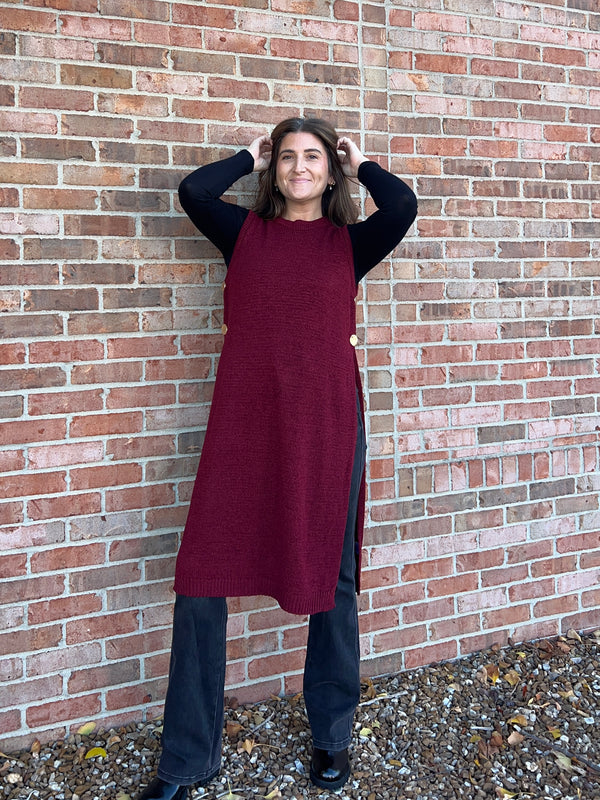 LONGLINE SWEATER- 2 COLORS